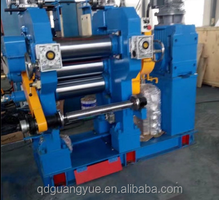 Home Use 4 Roll Rubber Drying Device Conveyor Fabric Calender Machine